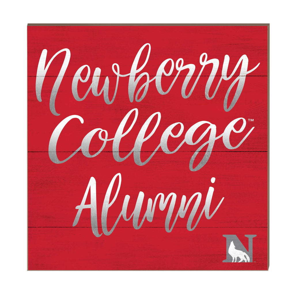 10x10 Team Alumni Sign Newberry College Wolves