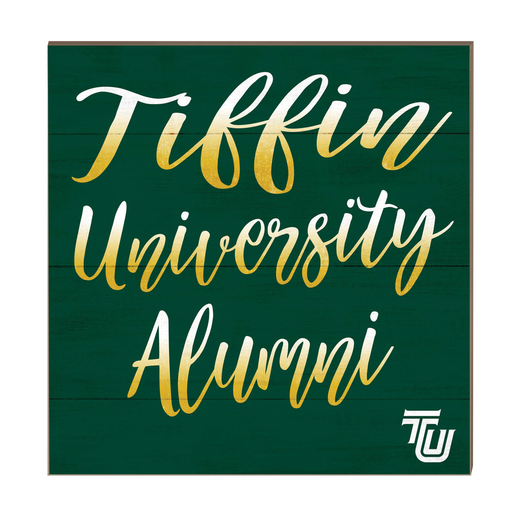 10x10 Team Alumni Sign Tiffin University Dragons