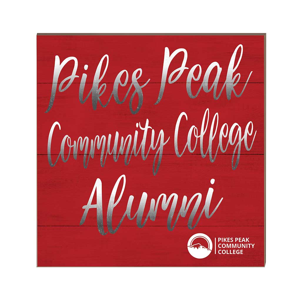 10x10 Team Alumni Sign Pikes Peak Community College Aardvarks