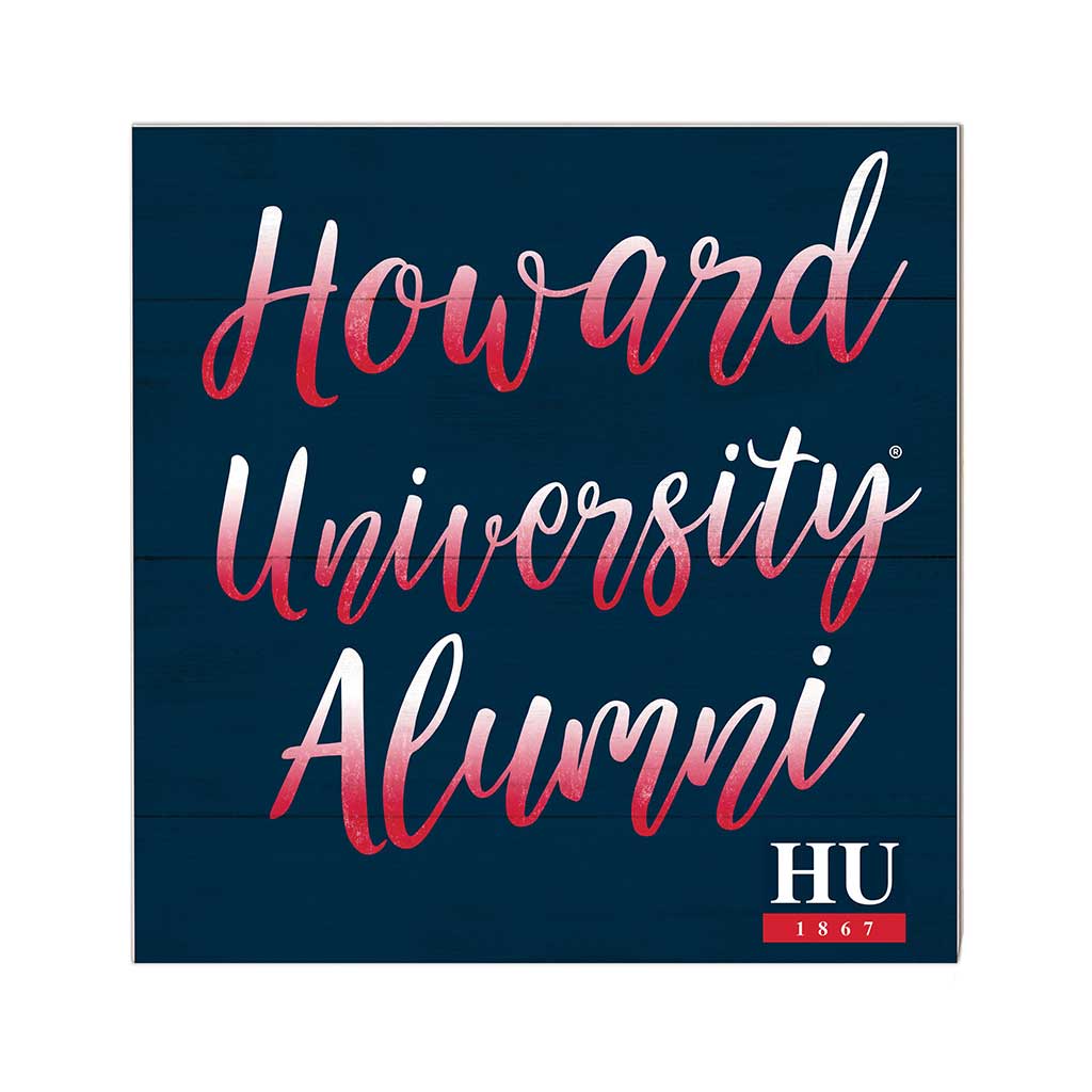 10x10 Team Alumni Sign Howard Bison