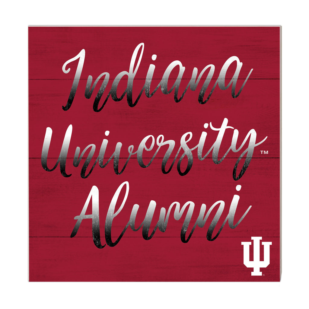 10x10 Team Alumni Sign Indiana Hoosiers