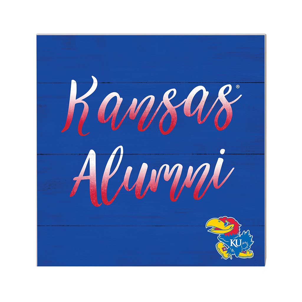 10x10 Team Alumni Sign Kansas Jayhawks