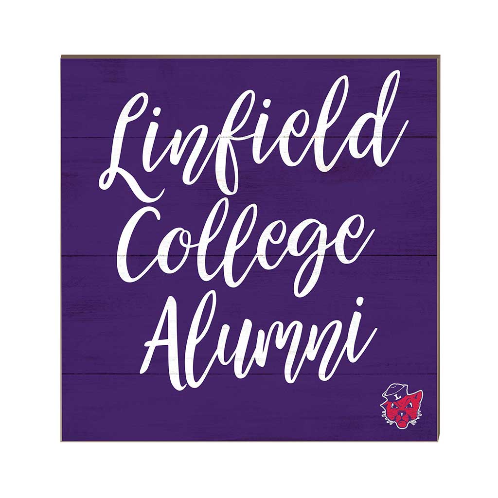 10x10 Team Alumni Sign Linfield College Wildcats