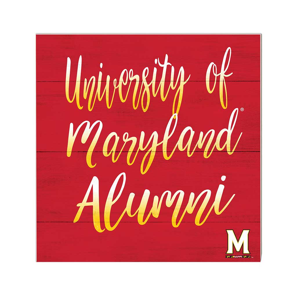 10x10 Team Alumni Sign Maryland Terrapins
