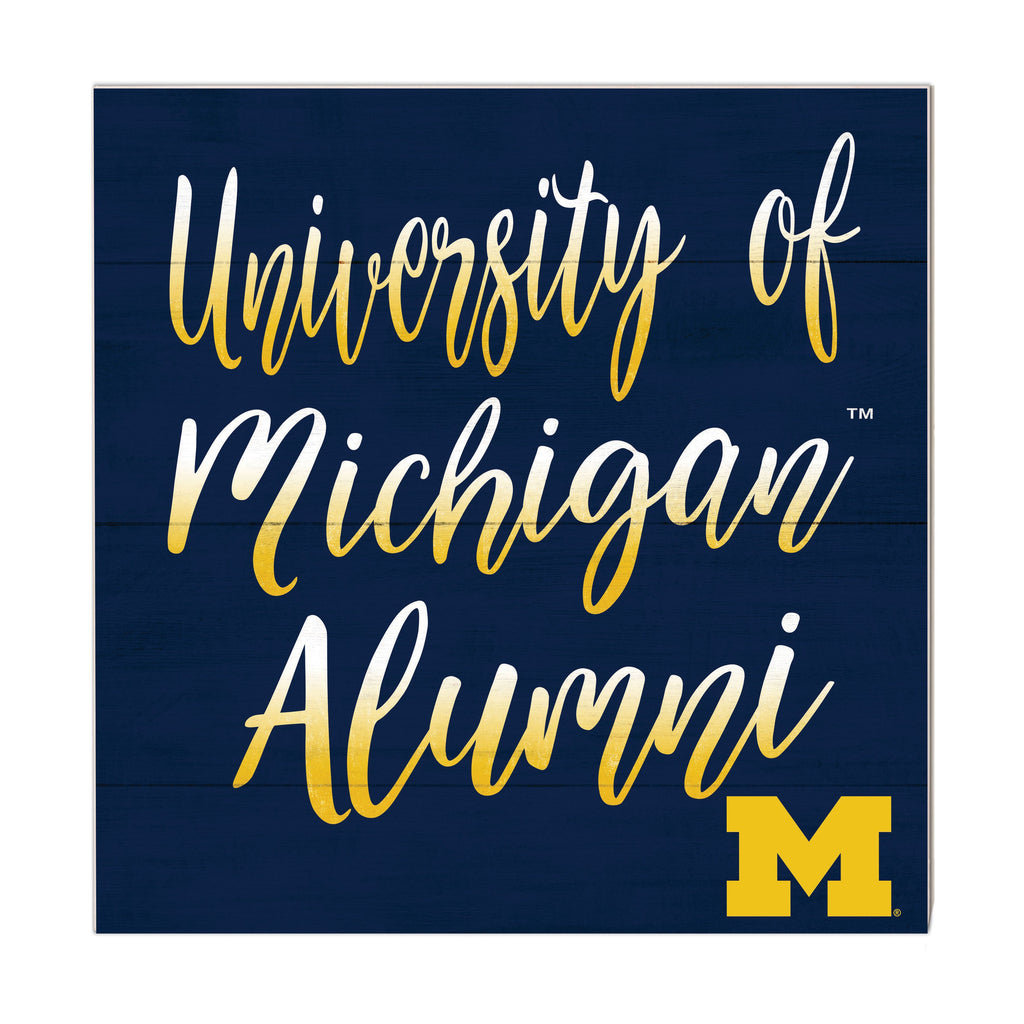 10x10 Team Alumni Sign Michigan Wolverines