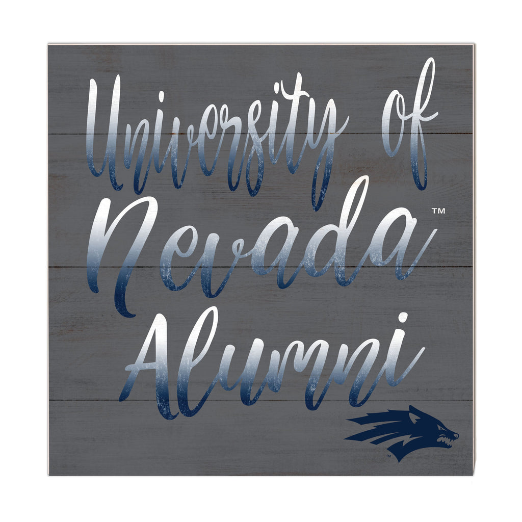 10x10 Team Alumni Sign Nevada Wolf Pack