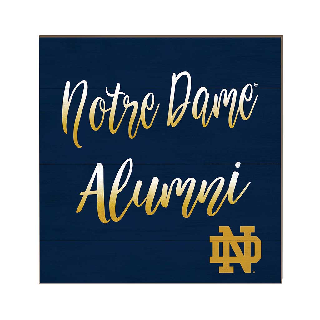 10x10 Team Alumni Sign Notre Dame Fighting Irish