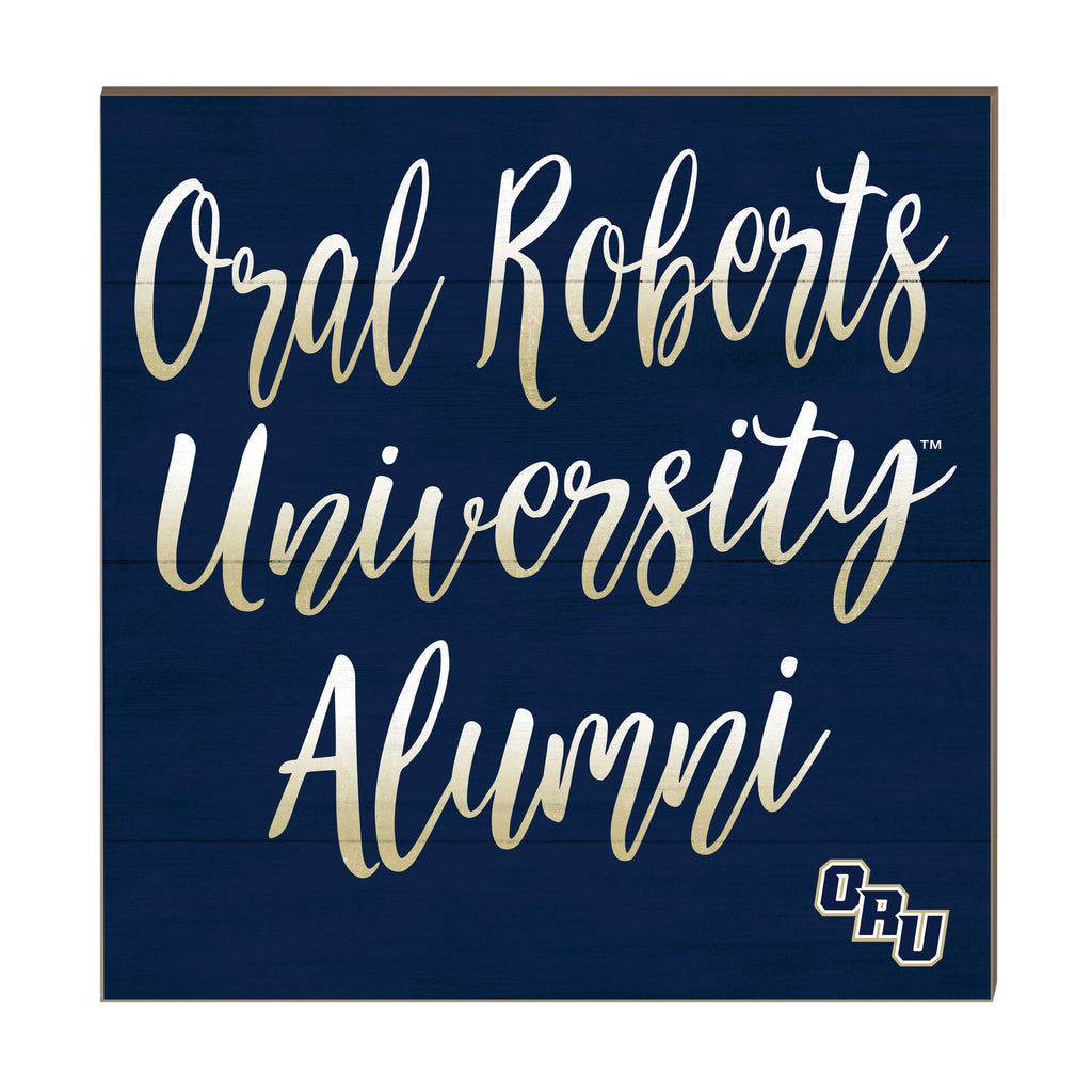 10x10 Team Alumni Sign Oral Roberts Golden Eagles