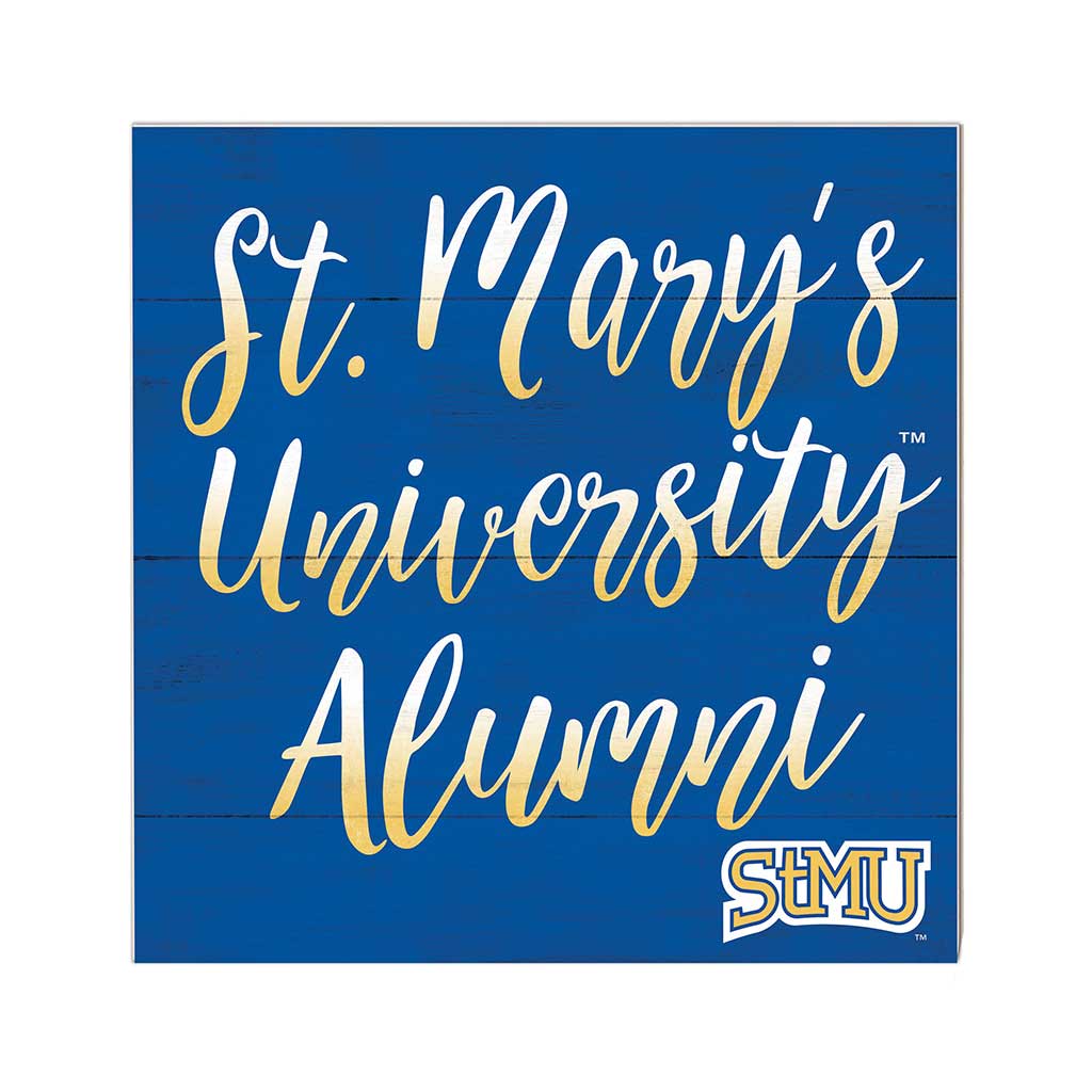 10x10 Team Alumni Sign St Mary's (San Antonio) Rattlers