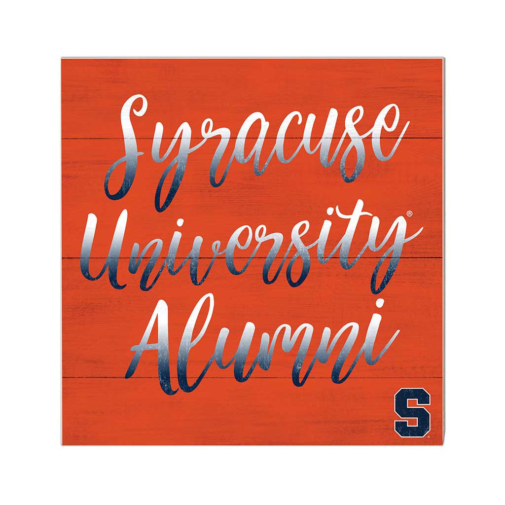10x10 Team Alumni Sign Syracuse Orange