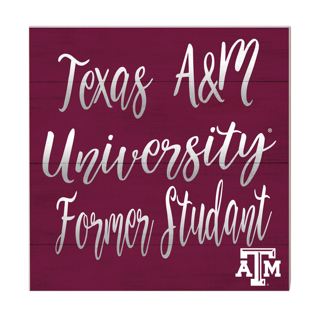 10x10 Team Alumni Sign Texas A&M Aggies