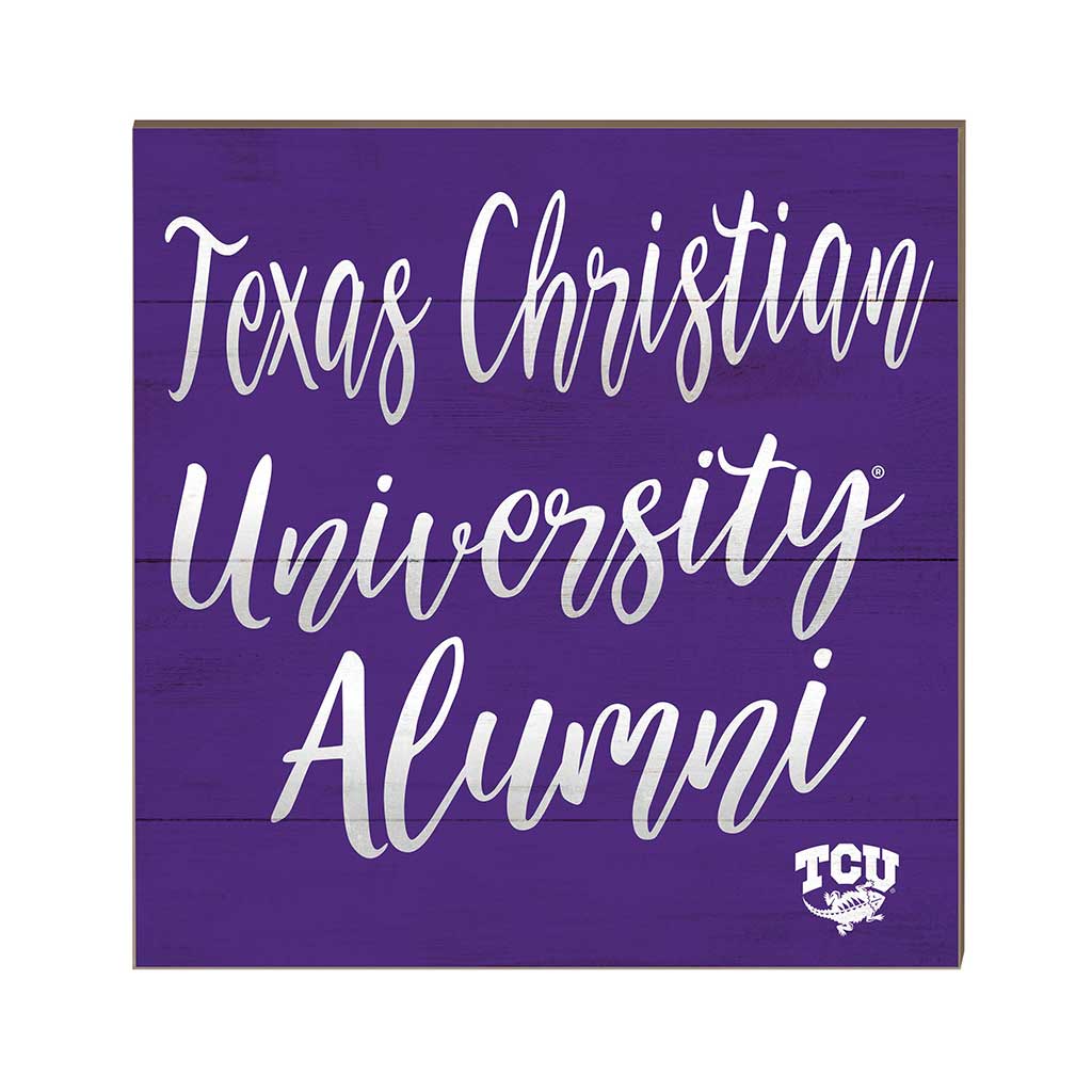 10x10 Team Alumni Sign Texas Christian Horned Frogs