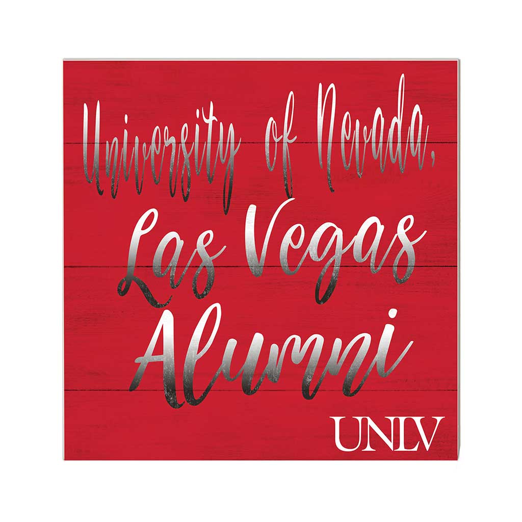 10x10 Team Alumni Sign University of Nevada Las Vegas Rebels