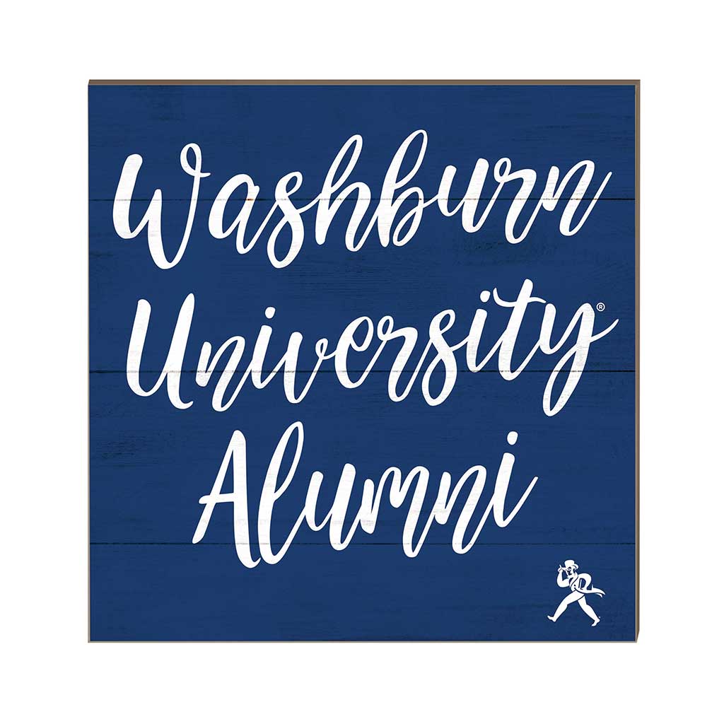 10x10 Team Alumni Sign Washburn Ichabods