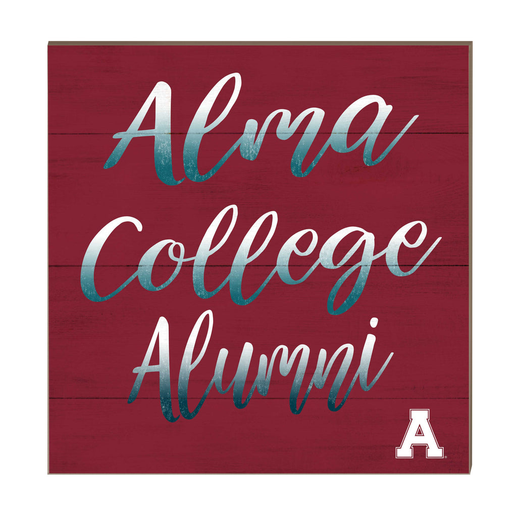 10x10 Team Alumni Sign Alma College