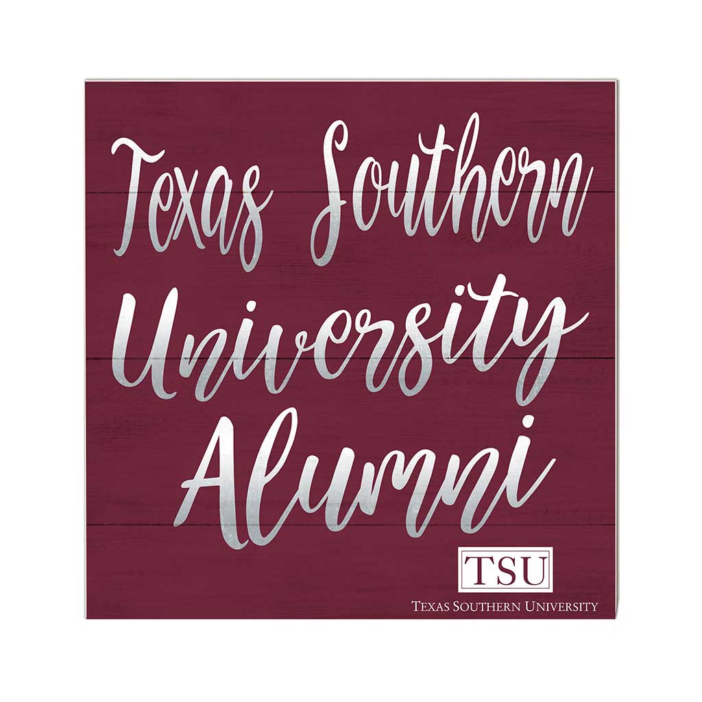 10x10 Team Alumni Sign Texas Southern Tigers