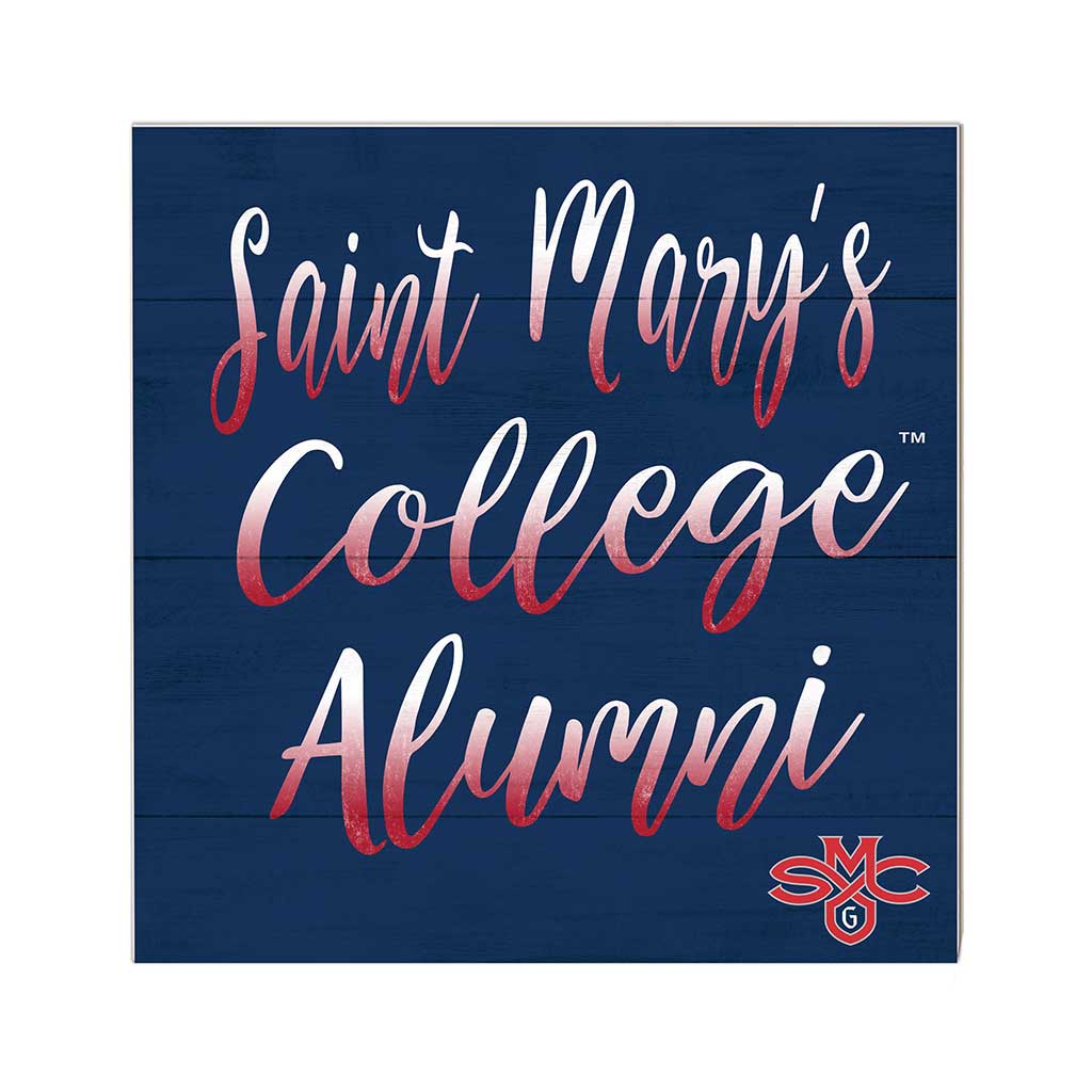10x10 Team Alumni Sign Saint Mary's College of California Gaels