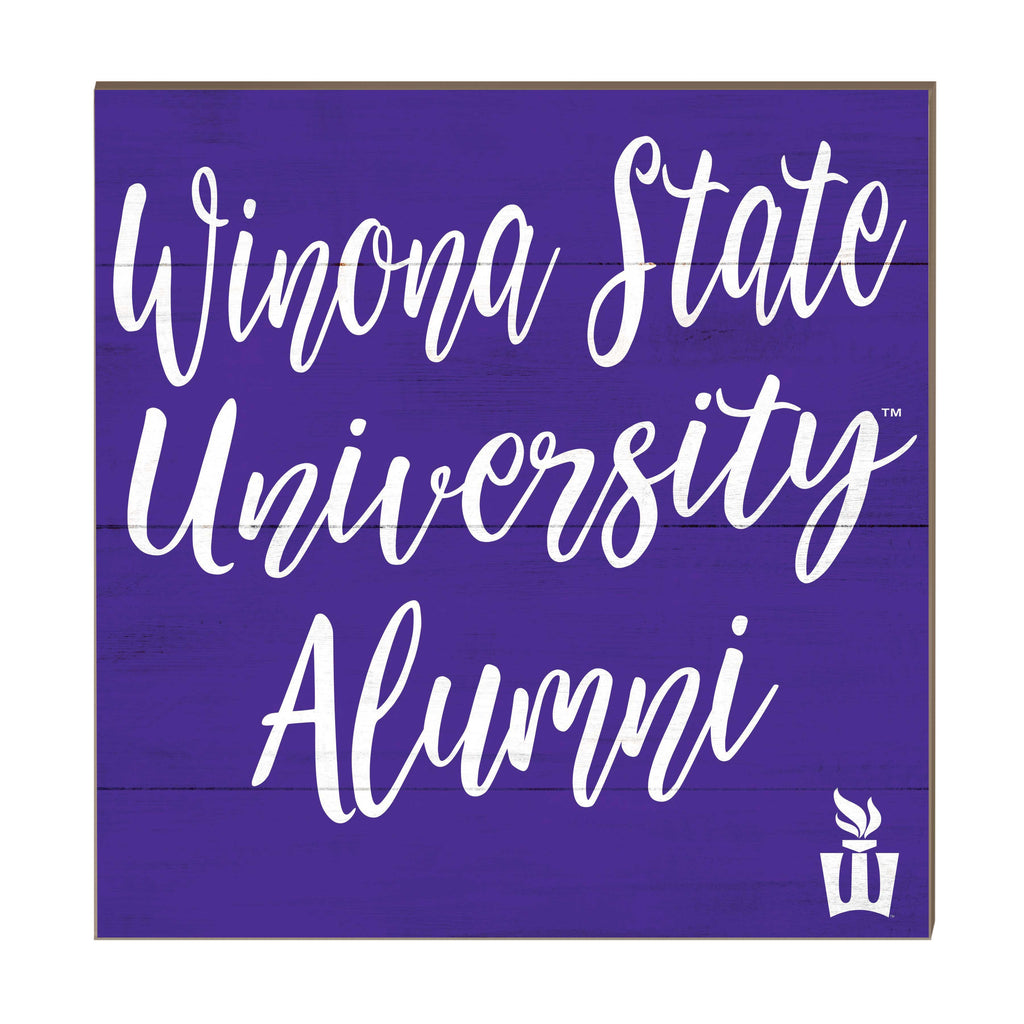 10x10 Team Alumni Sign Winona State University Warriors