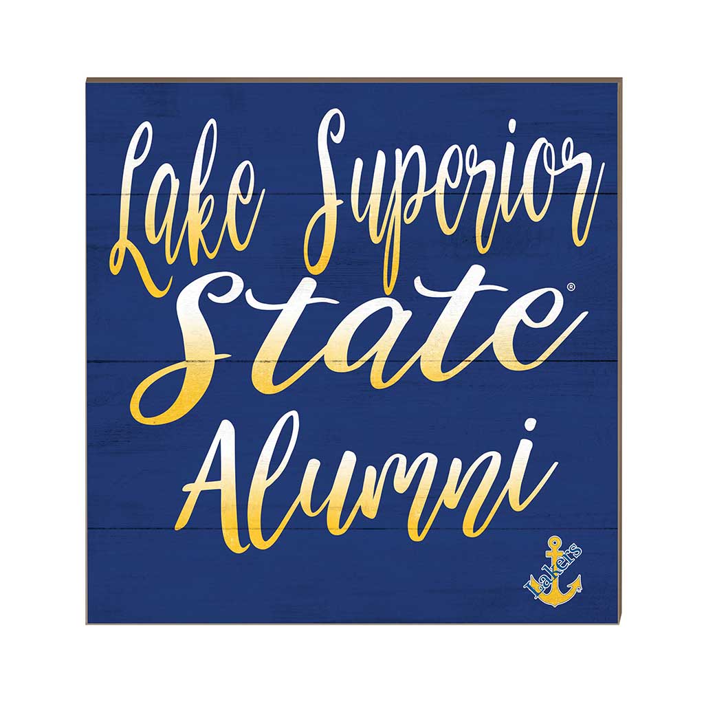 10x10 Team Alumni Sign Lake Superior State University LAKERS