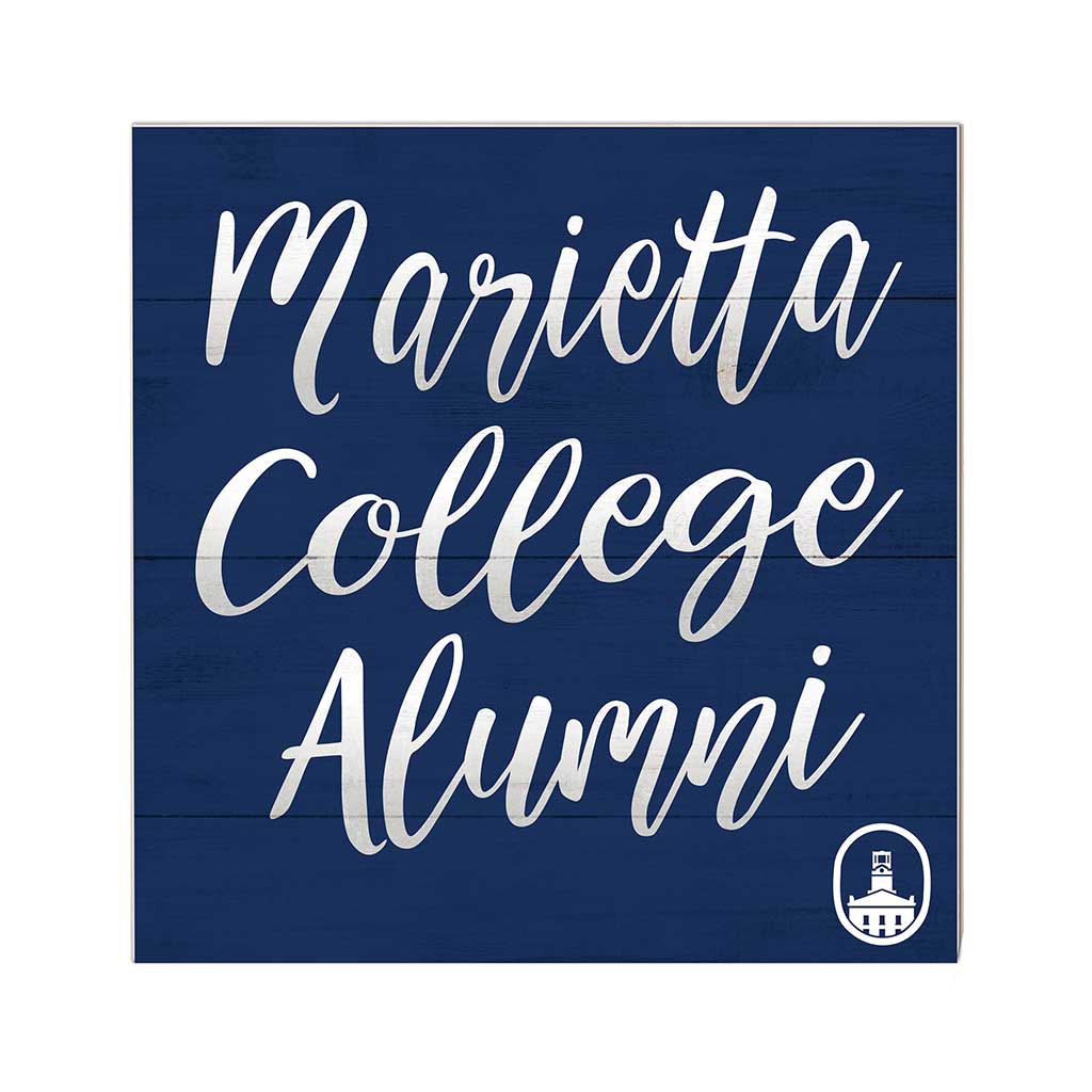 10x10 Team Alumni Sign Marietta College Pioneers