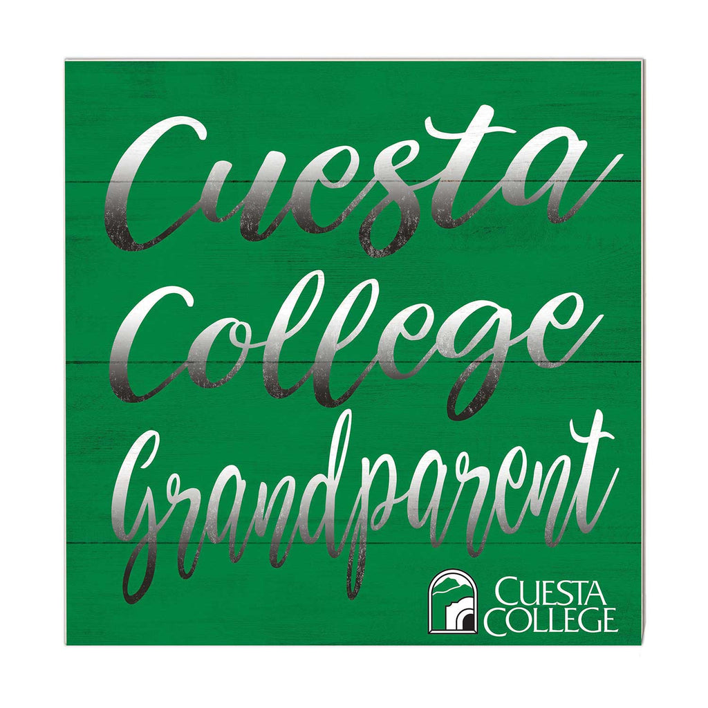 10x10 Team Grandparents Sign Cuesta College Cougars