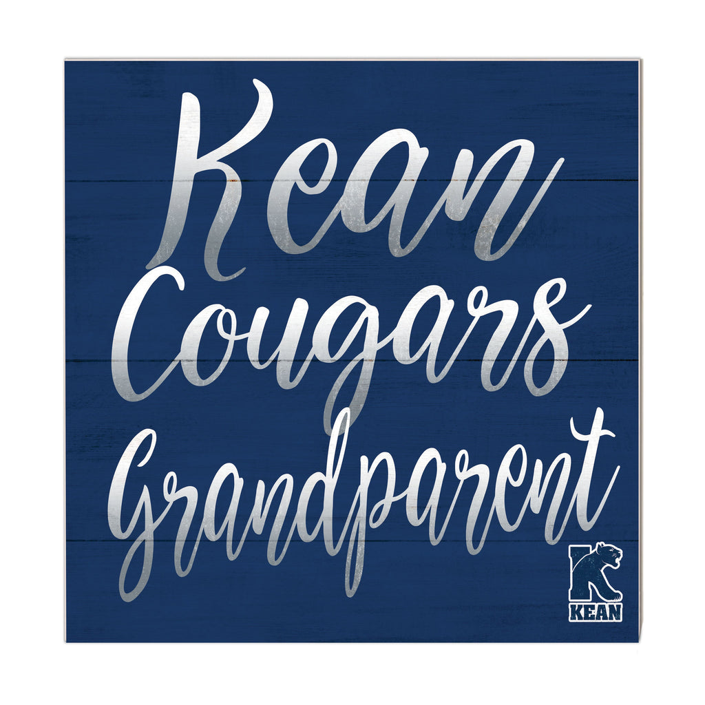10x10 Team Grandparents Sign Kean University Cougars