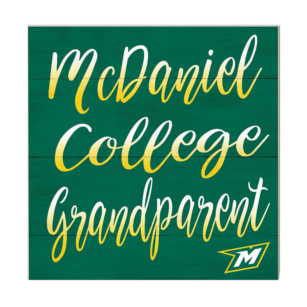 10x10 Team Grandparents Sign McDaniel College Green Terror