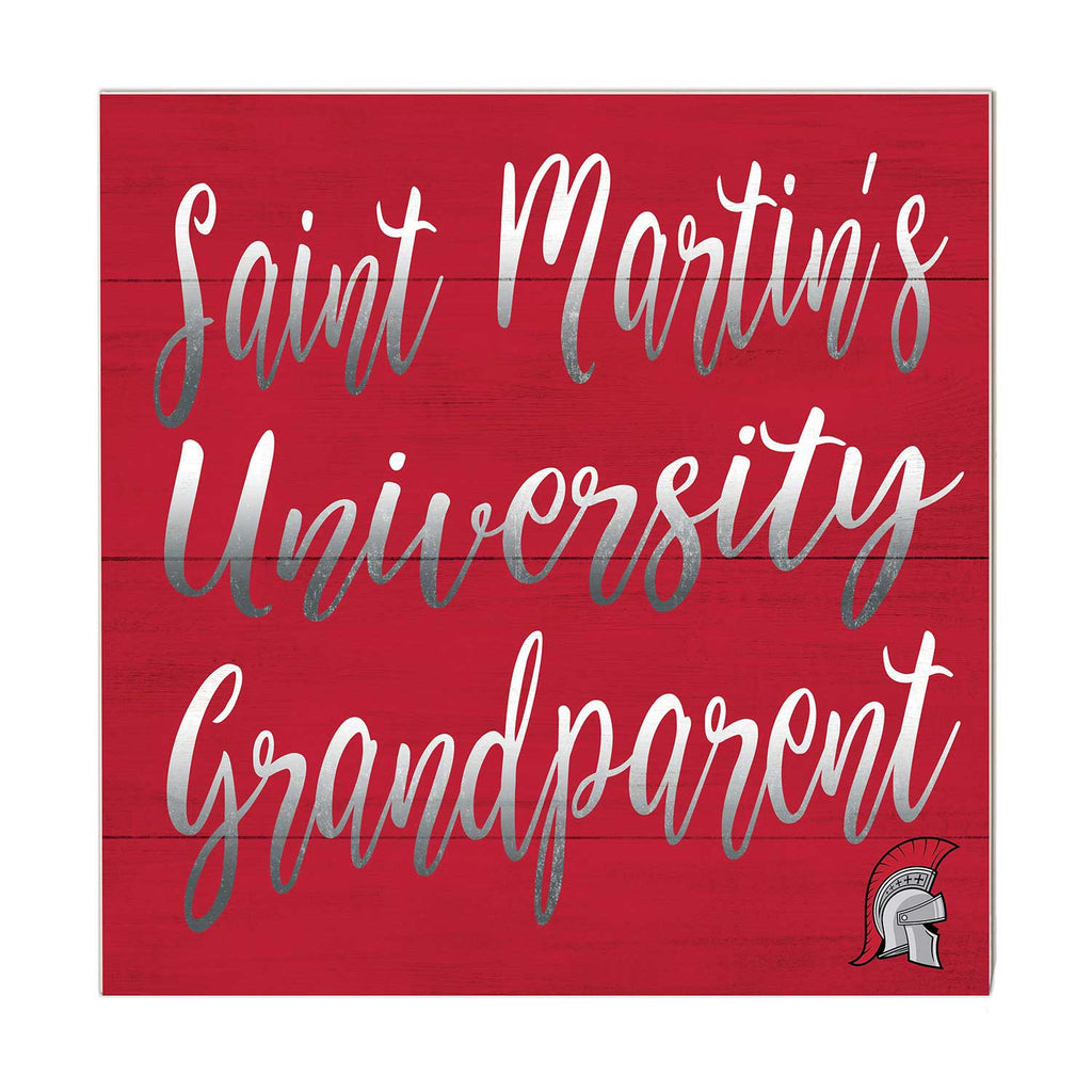 10x10 Team Grandparents Sign Saint Martin's University Saints