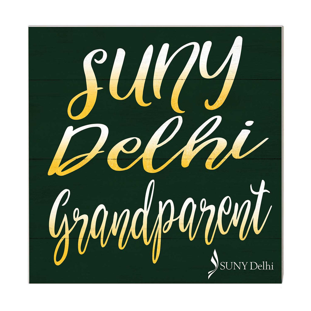 10x10 Team Grandparents Sign SUNY Delhi Broncos
