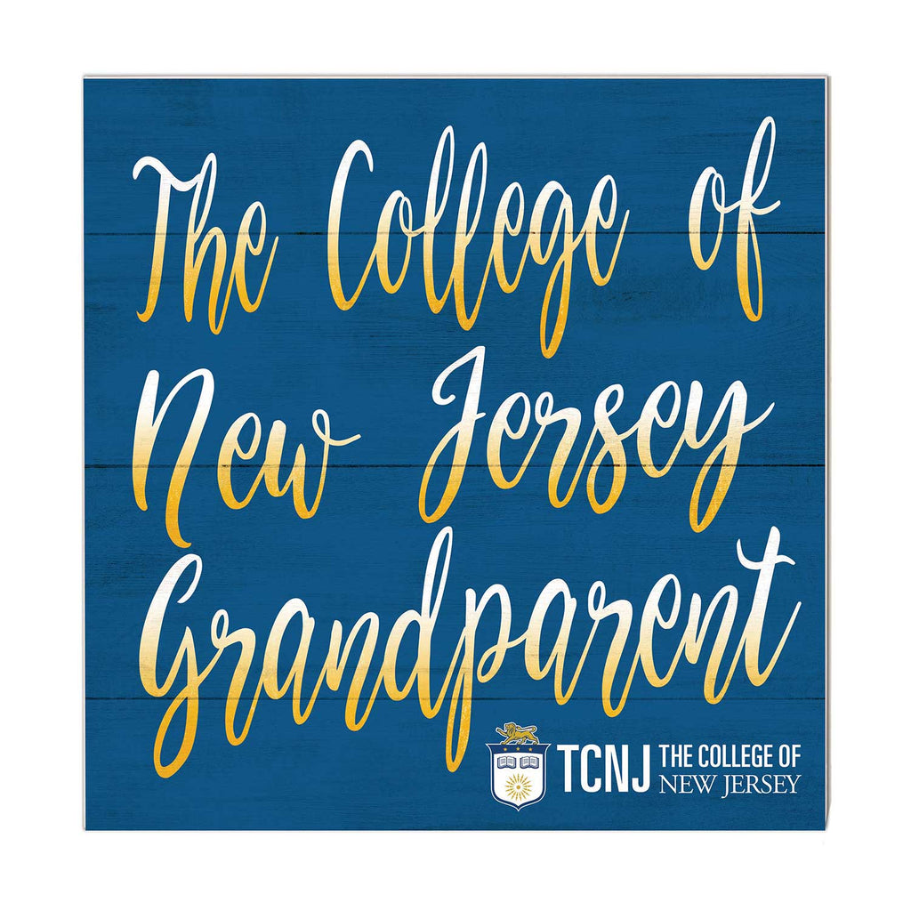 10x10 Team Grandparents Sign The College of New Jersey Lions