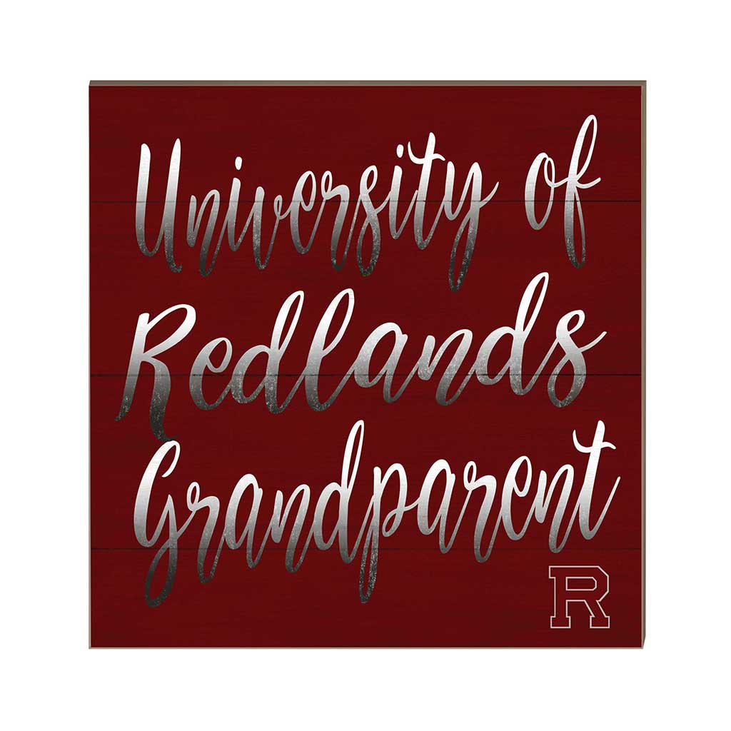 10x10 Team Grandparents Sign University of Redlands Bulldogs