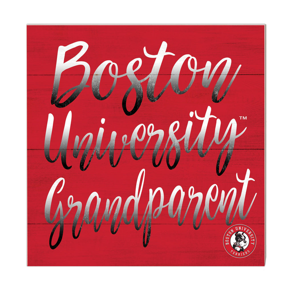 10x10 Team Grandparents Sign Boston University Terriers