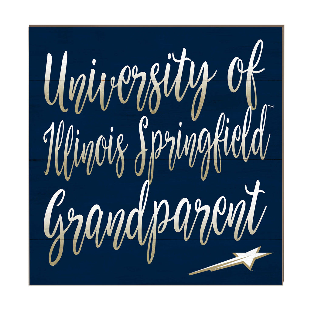 10x10 Team Grandparents Sign University of Illinois Springfield Prairie Stars