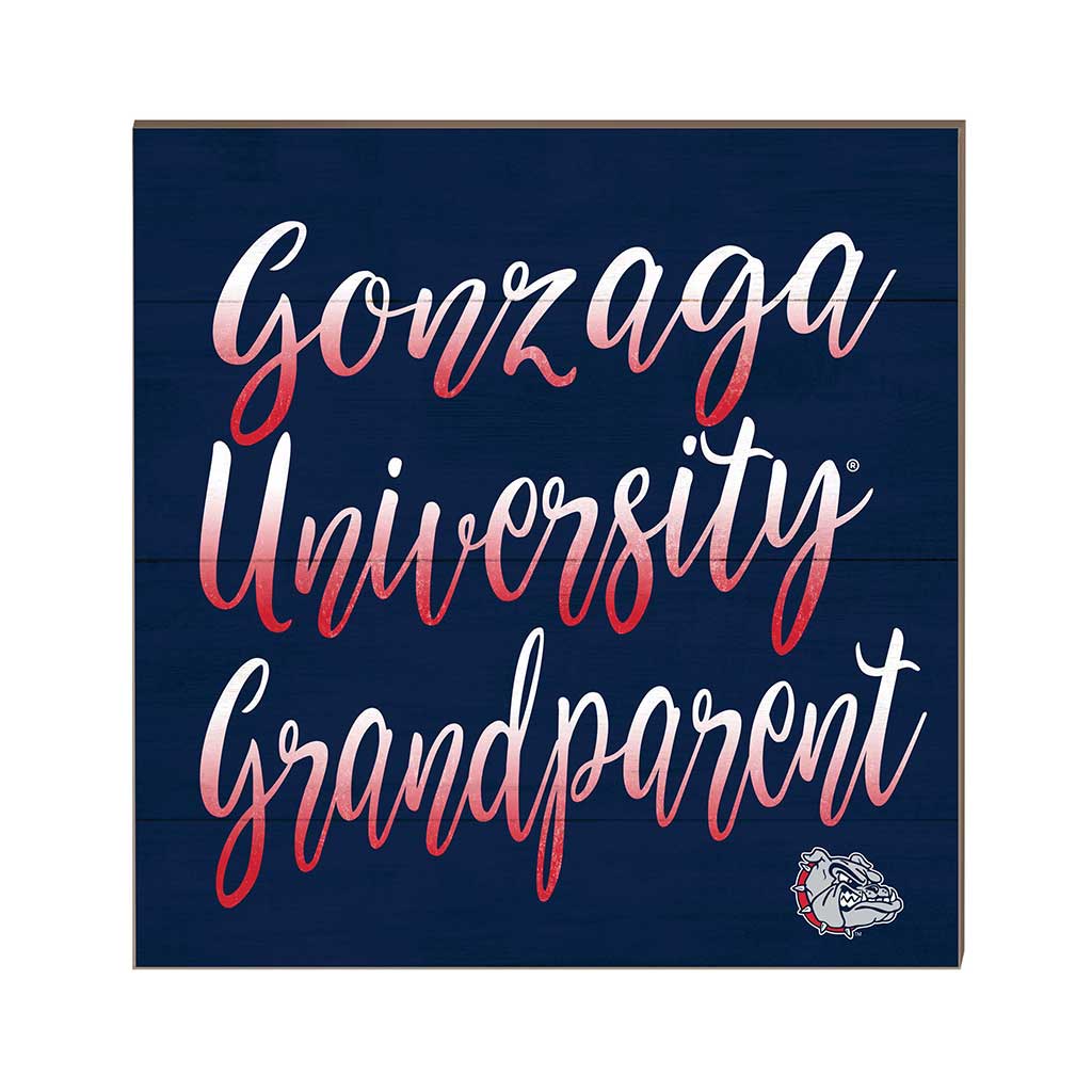 10x10 Team Grandparents Sign Gonzaga Bulldogs