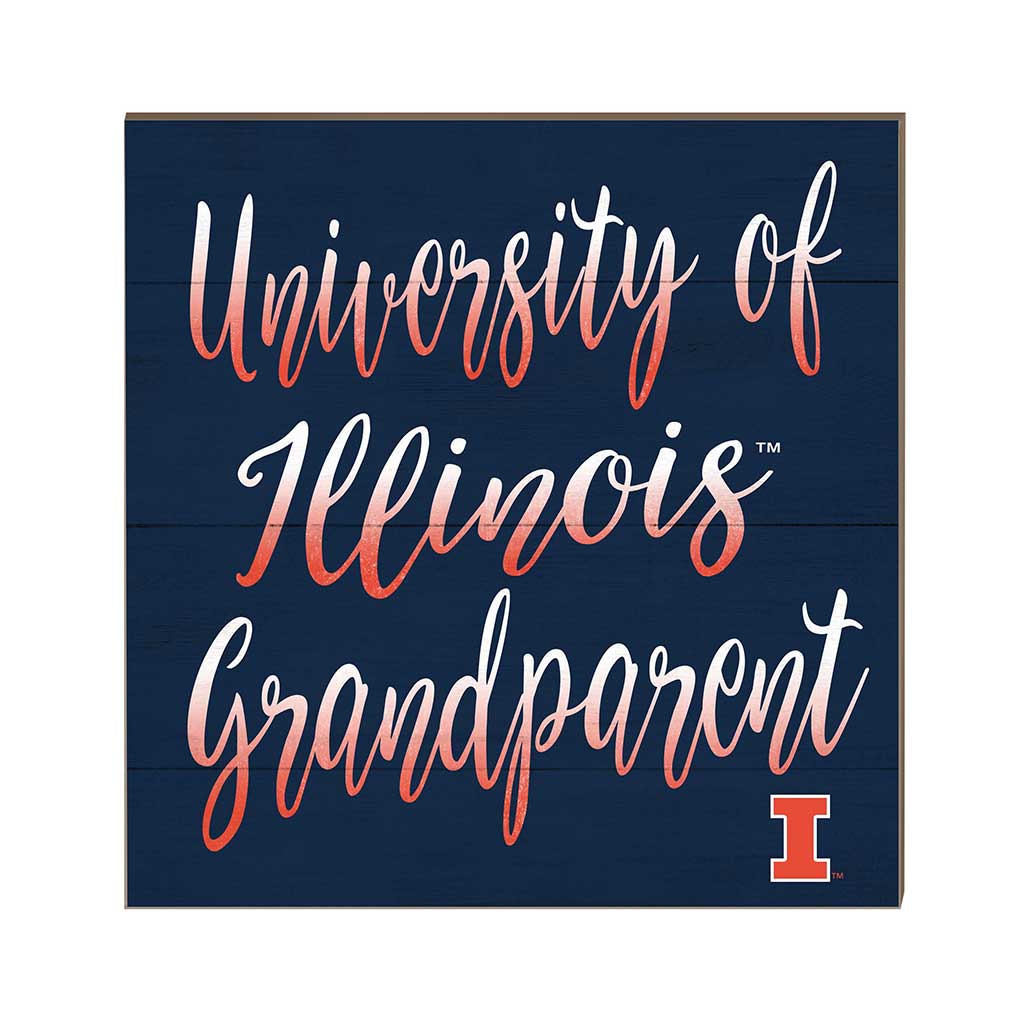 10x10 Team Grandparents Sign Illinois Fighting Illini