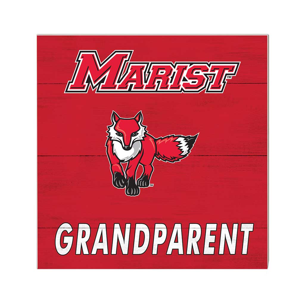 10x10 Team Grandparents Sign Marist College Red Foxes