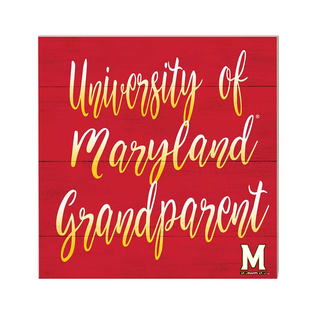 10x10 Team Grandparents Sign Maryland Terrapins