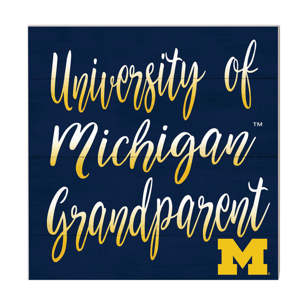 10x10 Team Grandparents Sign Michigan Wolverines