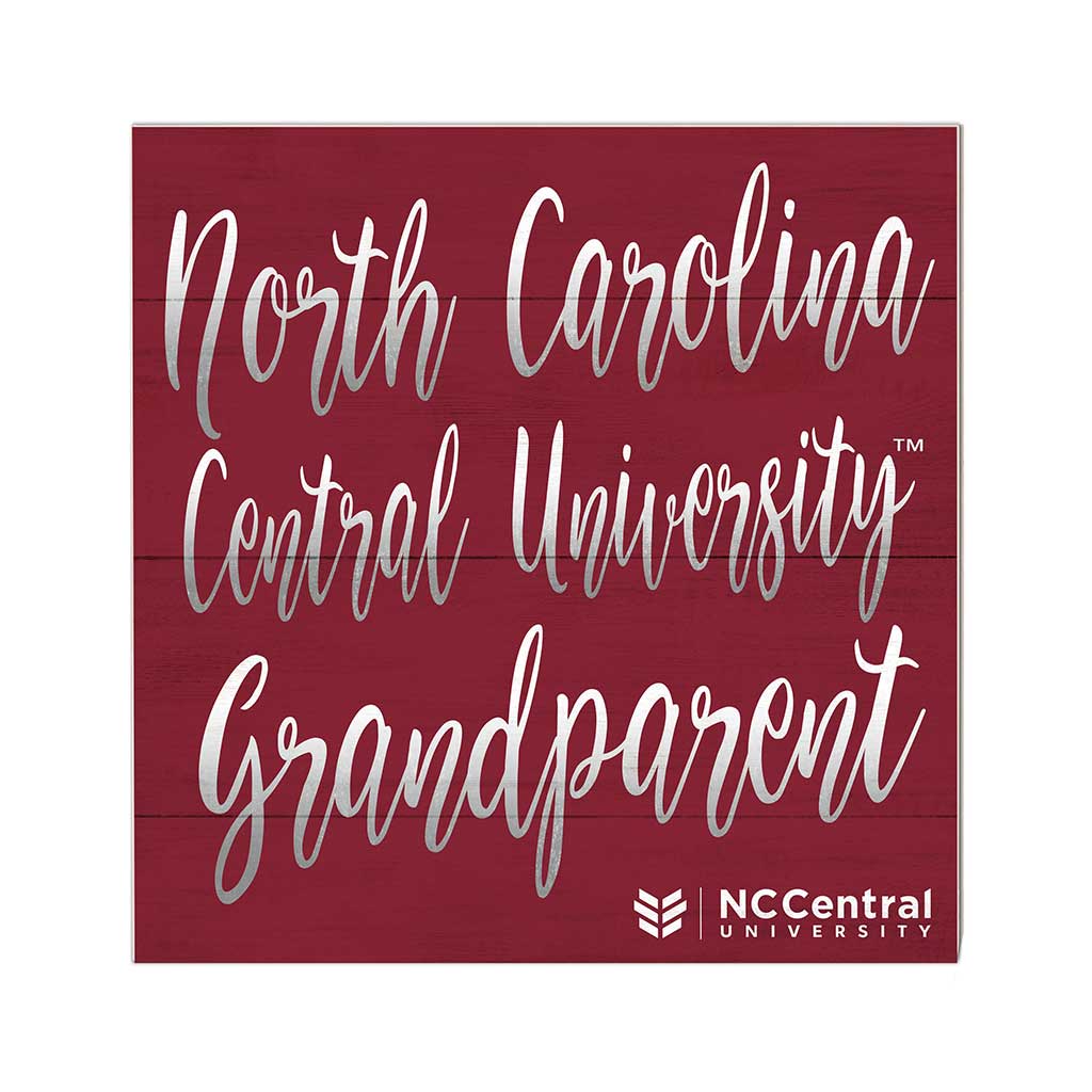 10x10 Team Grandparents Sign North Carolina Central Eagles