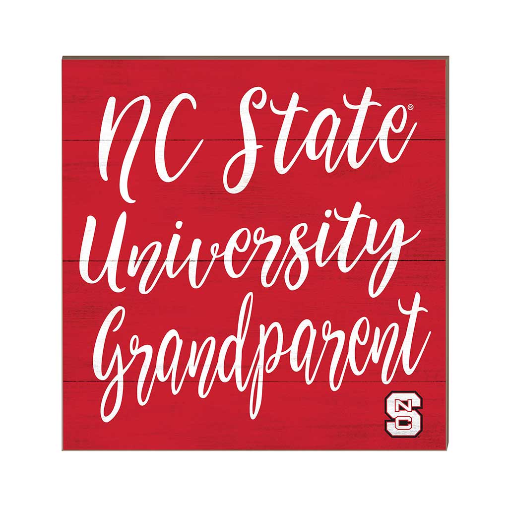 10x10 Team Grandparents Sign North Carolina State Wolfpack