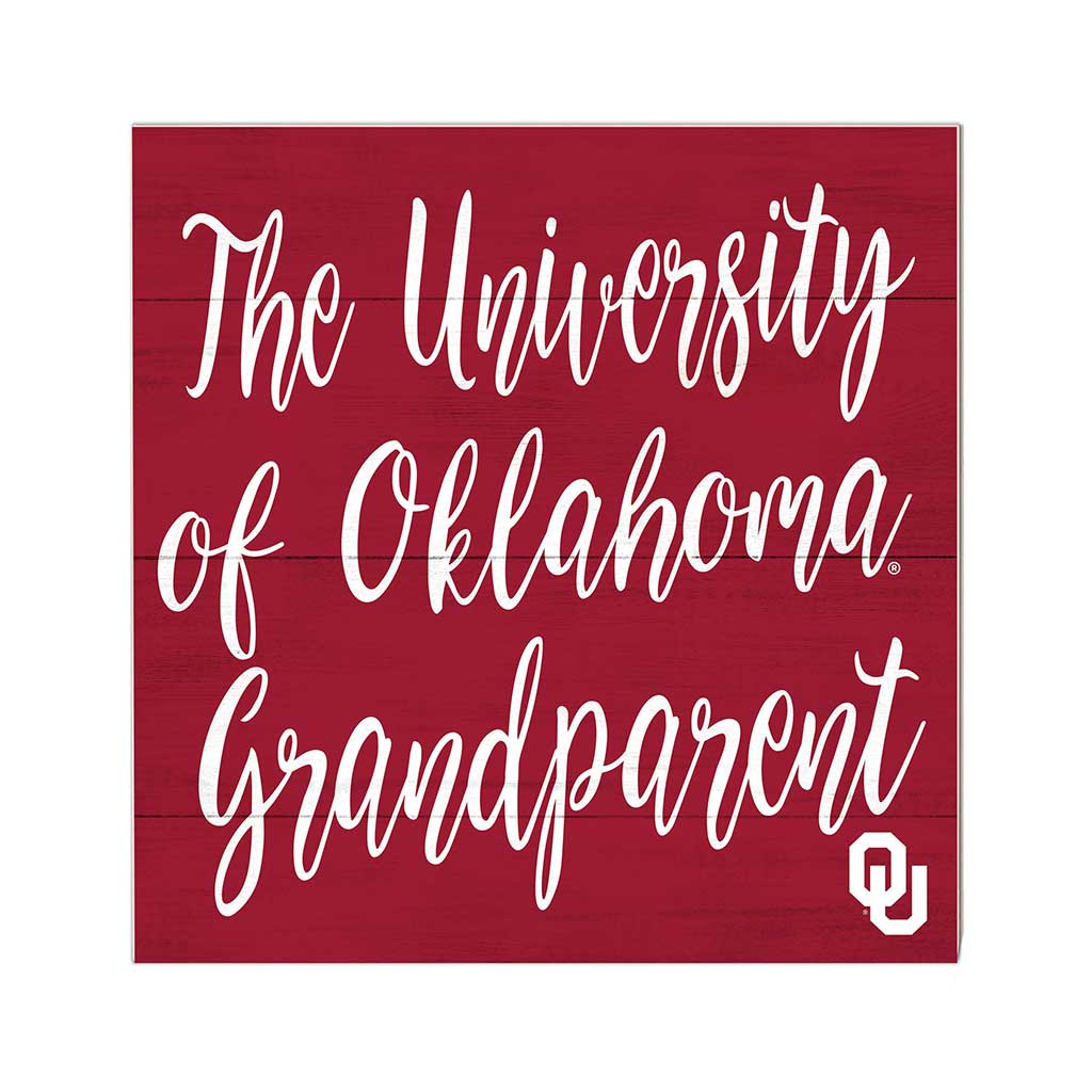 10x10 Team Grandparents Sign Oklahoma Sooners