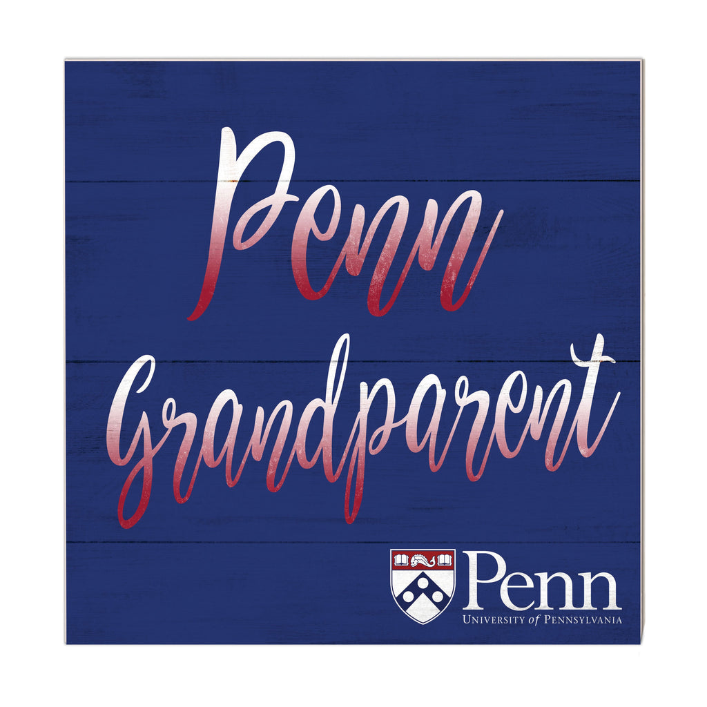 10x10 Team Grandparents Sign University of Pennsylvania Quakers