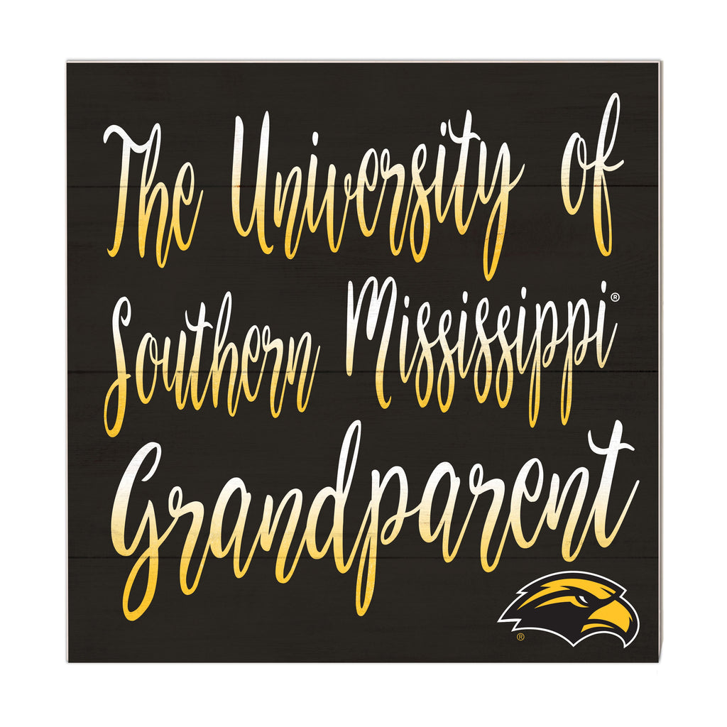 10x10 Team Grandparents Sign Southern Mississippi Golden Eagles