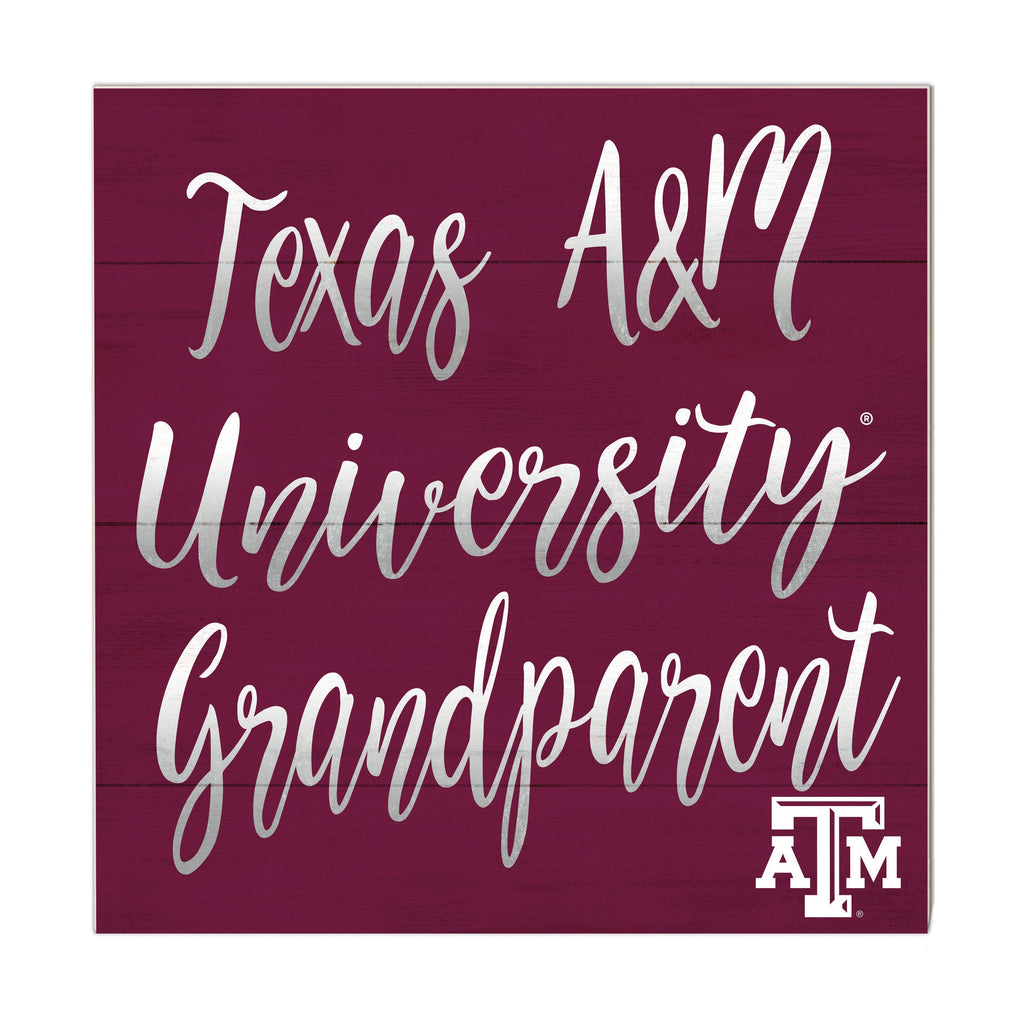 10x10 Team Grandparents Sign Texas A&M Aggies