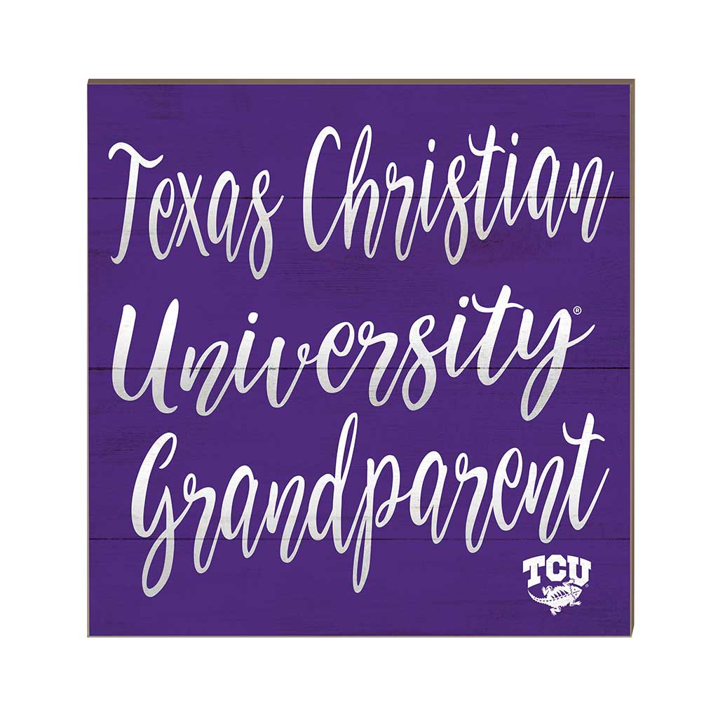 10x10 Team Grandparents Sign Texas Christian Horned Frogs