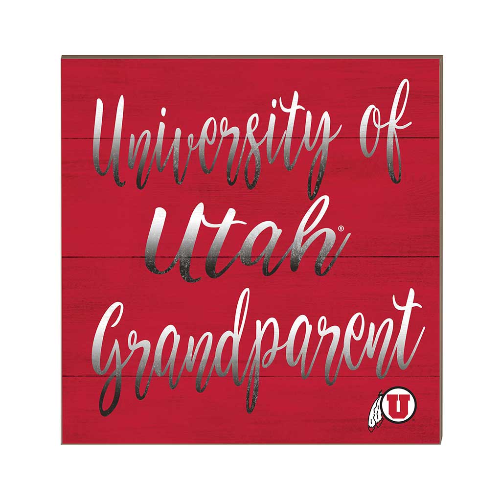 10x10 Team Grandparents Sign Utah Running Utes