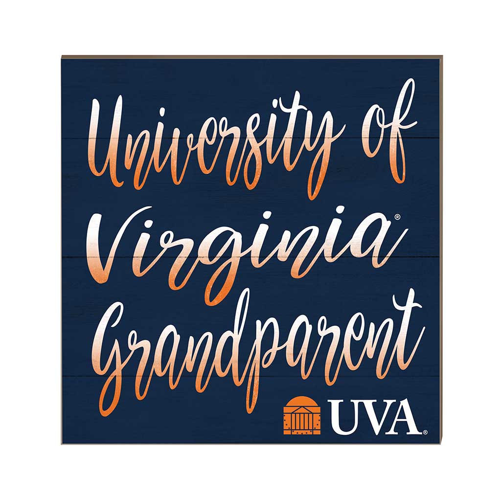 10x10 Team Grandparents Sign Virginia Cavaliers