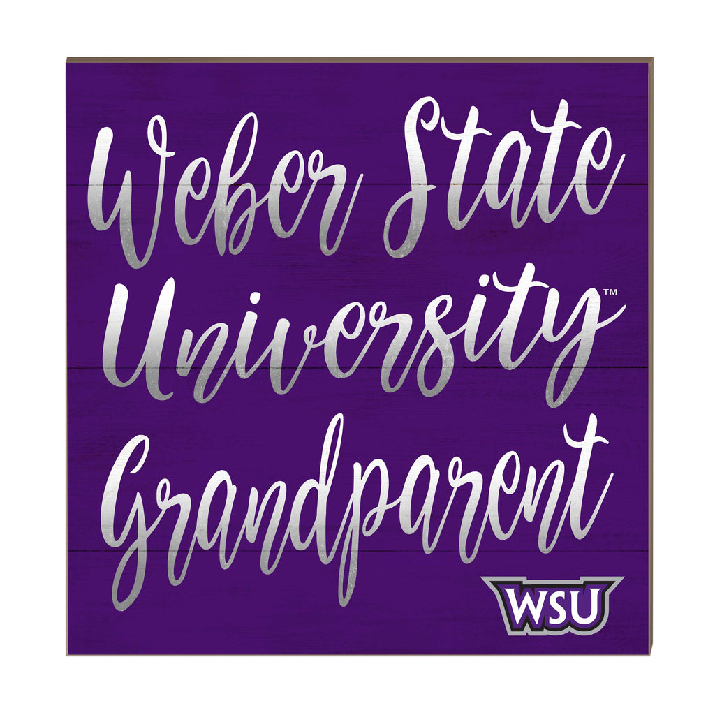 10x10 Team Grandparents Sign Weber State Wildcats