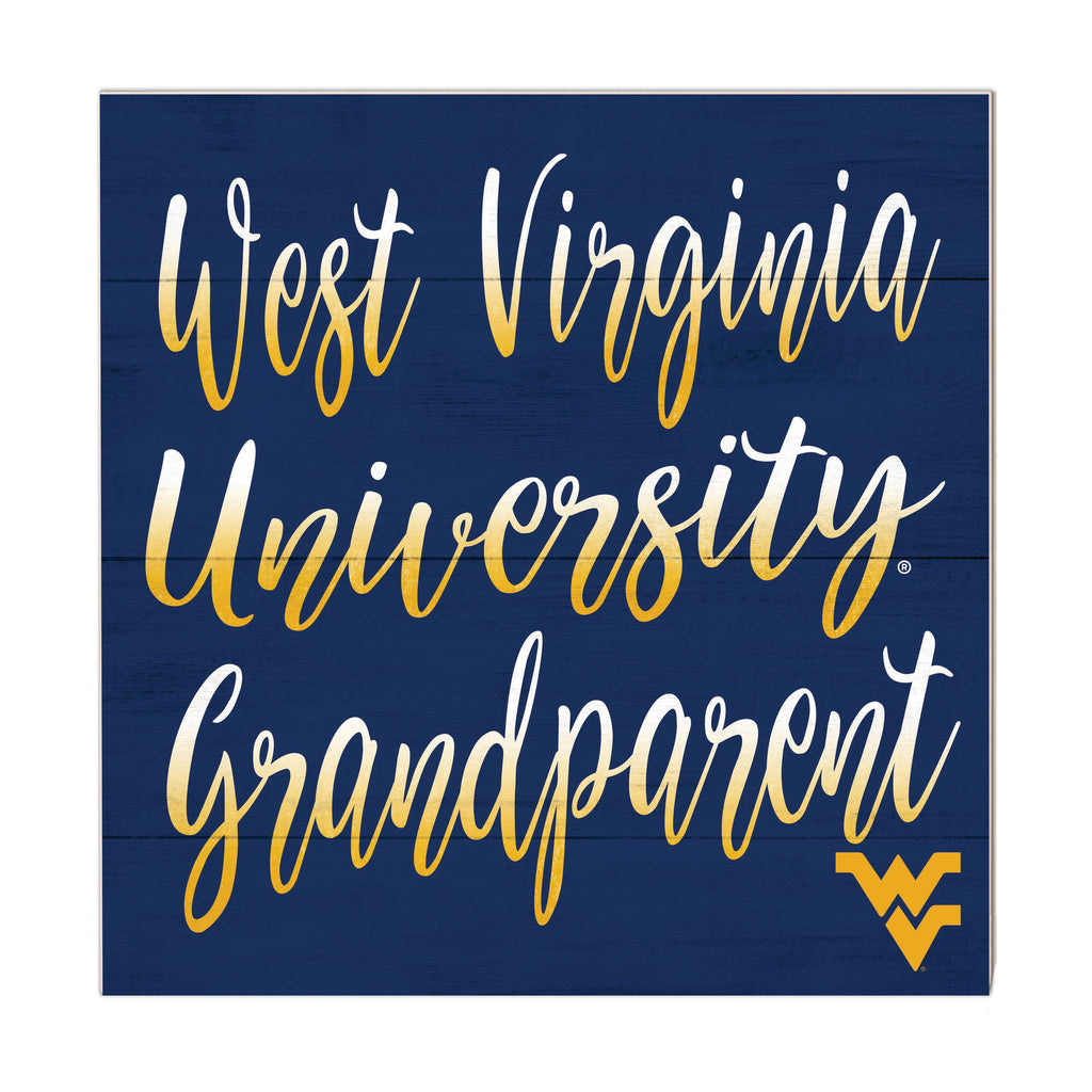 10x10 Team Grandparents Sign West Virginia Mountaineers