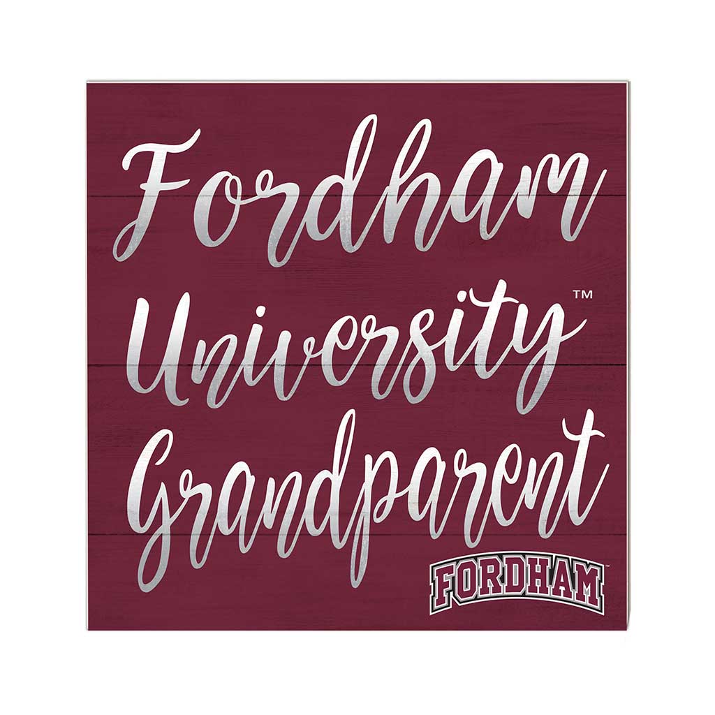 10x10 Team Grandparents Sign Fordham Rams